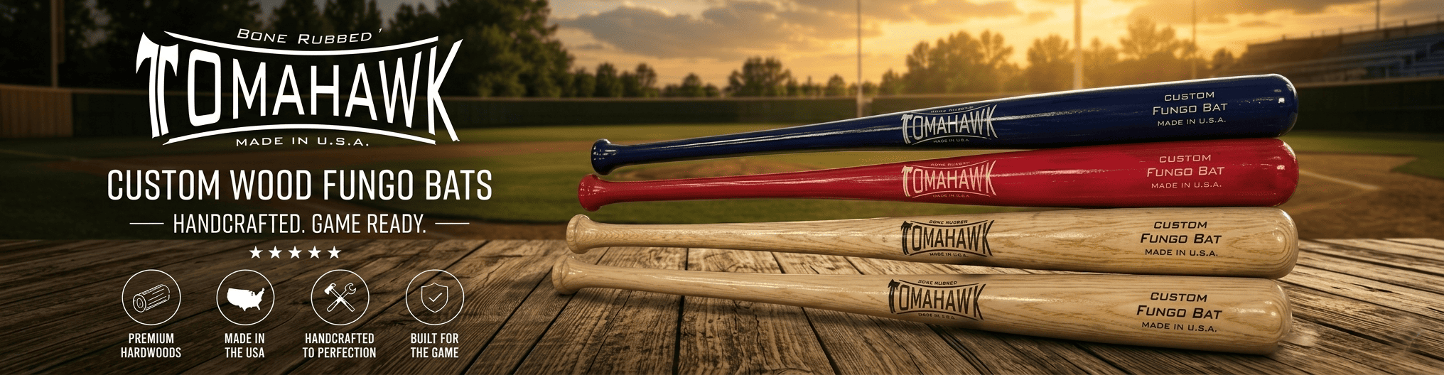 Custom Wood Fungo Bats
