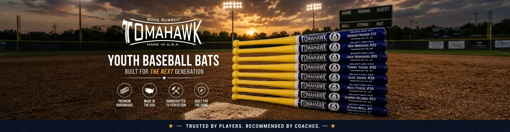 Custom Wood Youth Bats